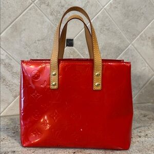 Louis Vuitton Mini Monogram Vernis Reade Rouge Bag
